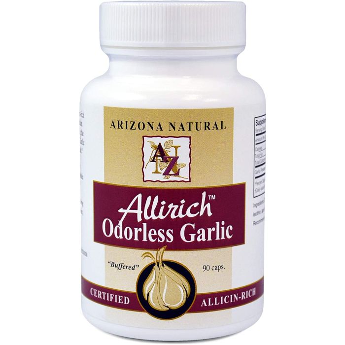 Arizona Natural Allirich Odorless Garlic Softgels Digestive Support - supplemynts.com