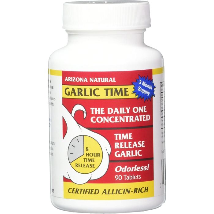 Arizona Natural Garlic Time Release Tablets Digestive Support - supplemynts.com