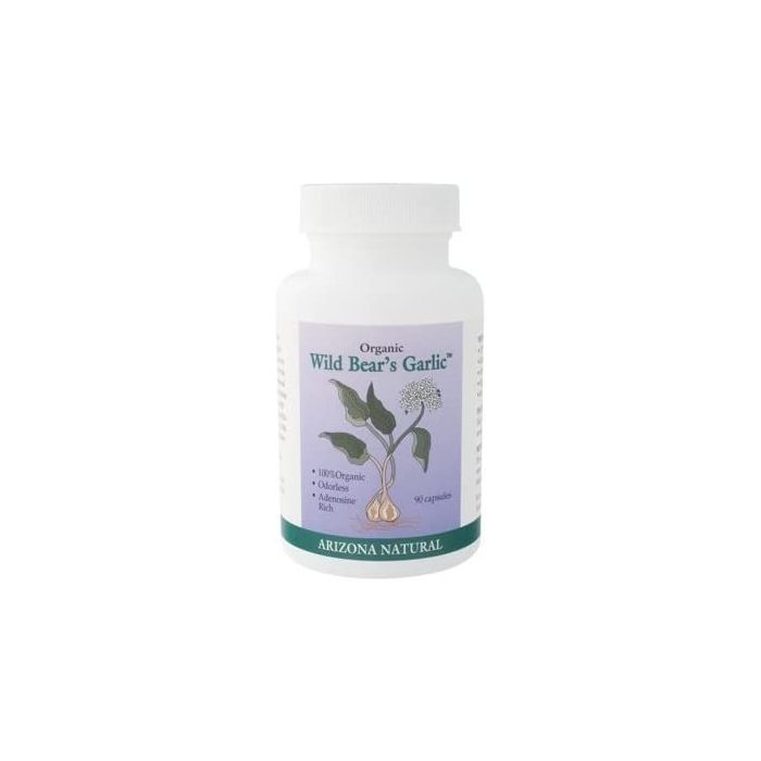 Arizona Natural Organic Wild Bear's Garlic Odorless 90 Capsules - supplemynts.com