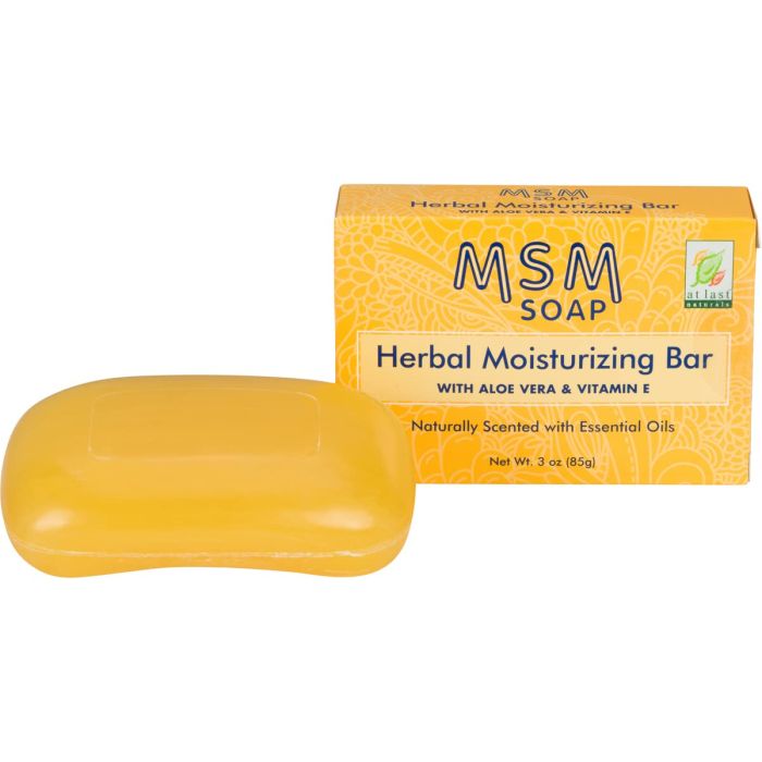 At Last Naturals MSM Soap Herbal Moisturizing Bar Aloe Vera Vitamin E - supplemynts.com