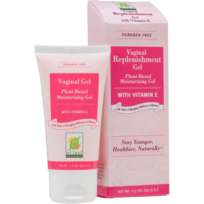 At Last Naturals Plant Based Vaginal Replenishment Gel Vitamin E 1.5oz - supplemynts.com