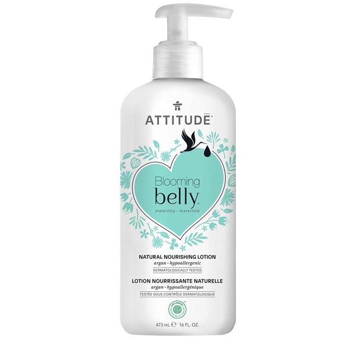 Attitude Blooming Belly Maternity Pregnancy Body Lotion Argan 16 fl oz - supplemynts.com