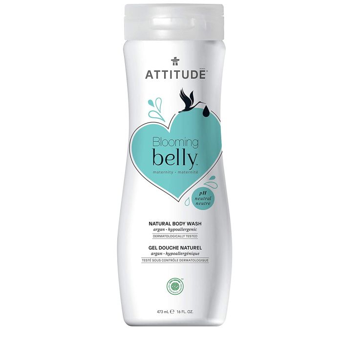 Attitude Blooming Belly Pregnancy Body Wash Hypoallergenic 16 fl oz - supplemynts.com