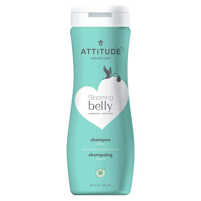 Attitude Blooming Belly Pregnancy Shampoo Hypoallergenic Argan 16 oz - supplemynts.com