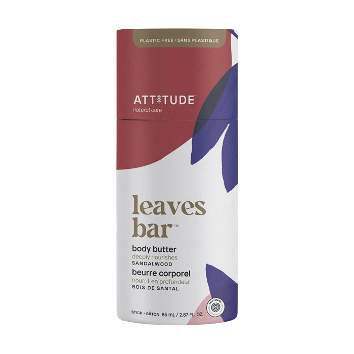 Attitude Leaves Bar Body Butter Nourishing Vegan 2.87 Fl Oz - supplemynts.com