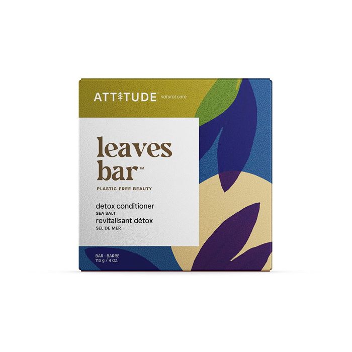 Attitude Leaves Bar Hair Conditioner Bar 4 oz Plastic Free Vegan - supplemynts.com