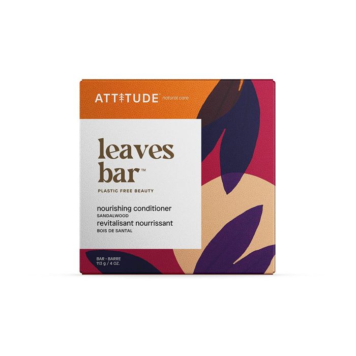 Attitude Leaves Bar Nourishing Conditioner Bar Sandalwood 4 Oz Vegan - supplemynts.com