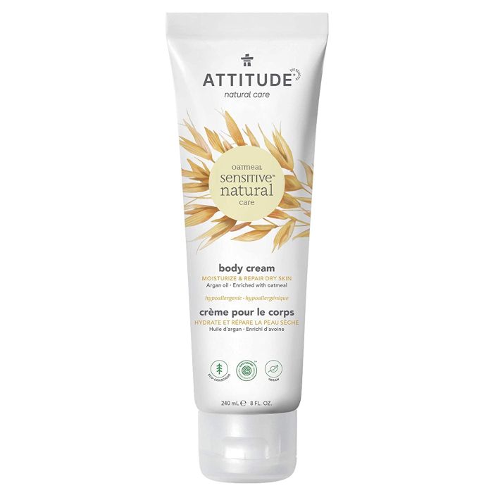 Attitude Sensitive Skin Body Cream 8 fl oz Hypoallergenic Vegan - supplemynts.com