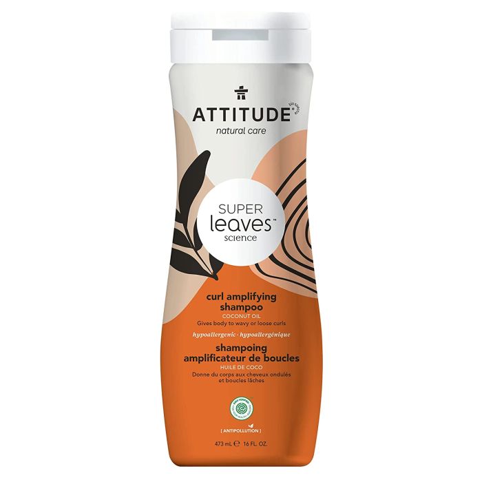 Attitude Super Leaves Curl Amplifying Shampoo Coconut Oil 16 oz - supplemynts.com
