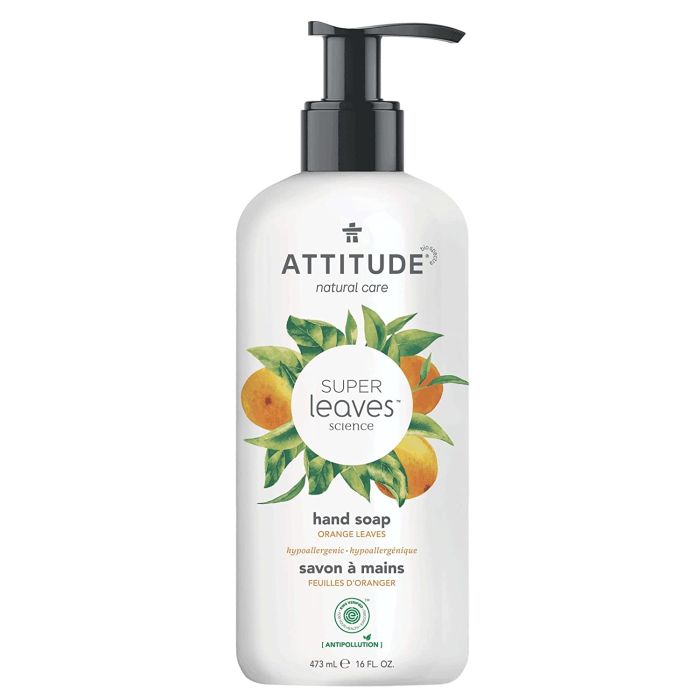Attitude Super Leaves Liquid Hand Soap 16 fl oz Hypoallergenic - supplemynts.com
