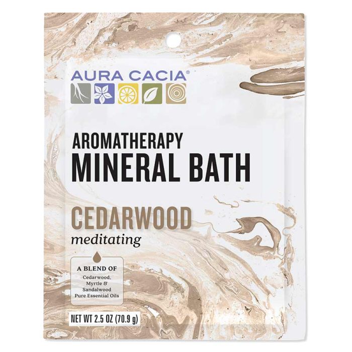 Aura Cacia Aromatherapy Mineral Bath 2.5 oz No Animal Testing - supplemynts.com