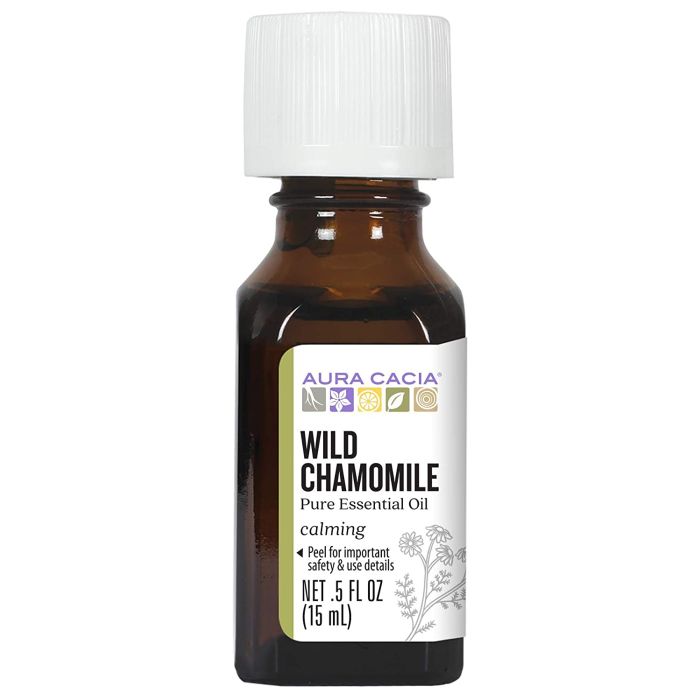 Aura Cacia Calming Wild Chamomile Pure Essential Oil 0.5 fl oz - supplemynts.com