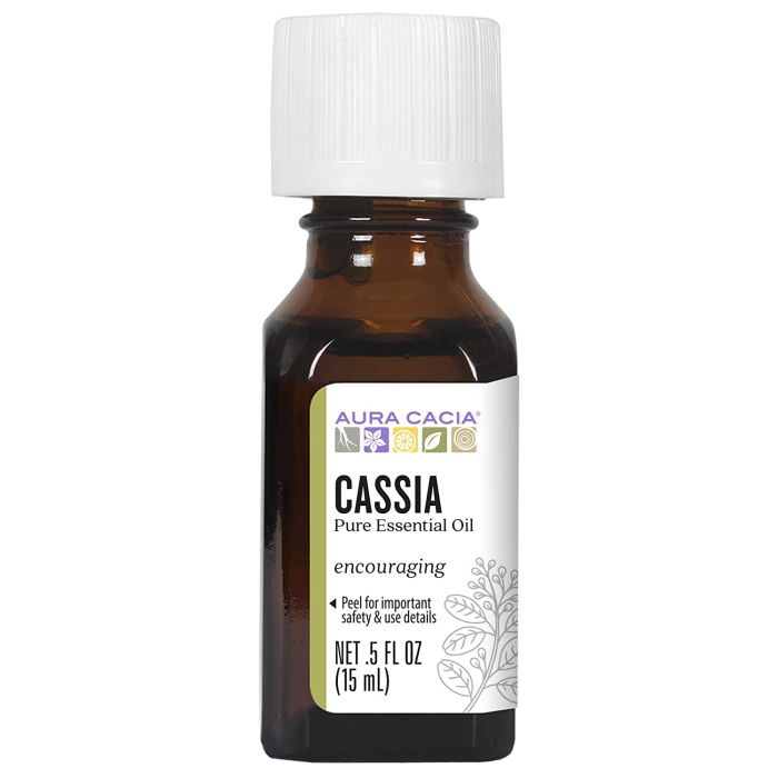 Aura Cacia Encouraging Cassia Pure Essential Oil 0.5 fl oz Cinnamon - supplemynts.com