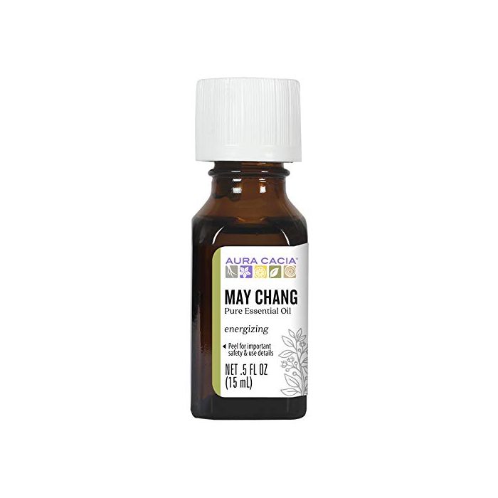 Aura Cacia Energizing May Chang Pure Essential Oil 0.5 fl oz - supplemynts.com