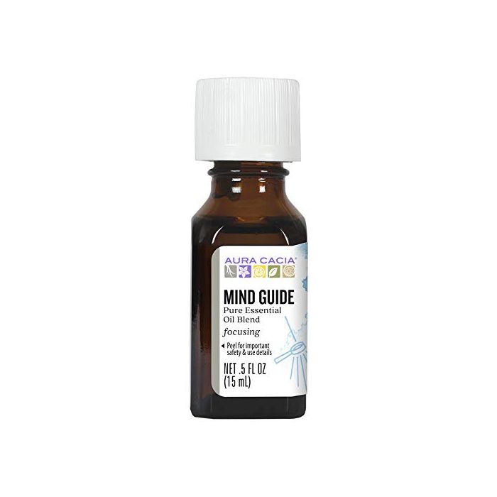 Aura Cacia Focusing Mind Guide Pure Essential Oil Blend 0.5 fl oz - supplemynts.com