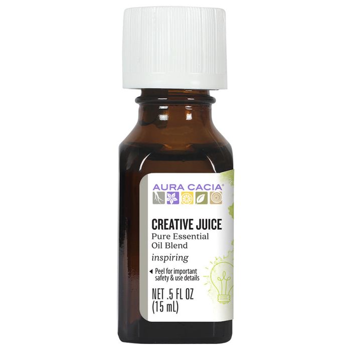 Aura Cacia Inspiring Creative Juice Pure Essential Oil Blend 0.5 oz - supplemynts.com