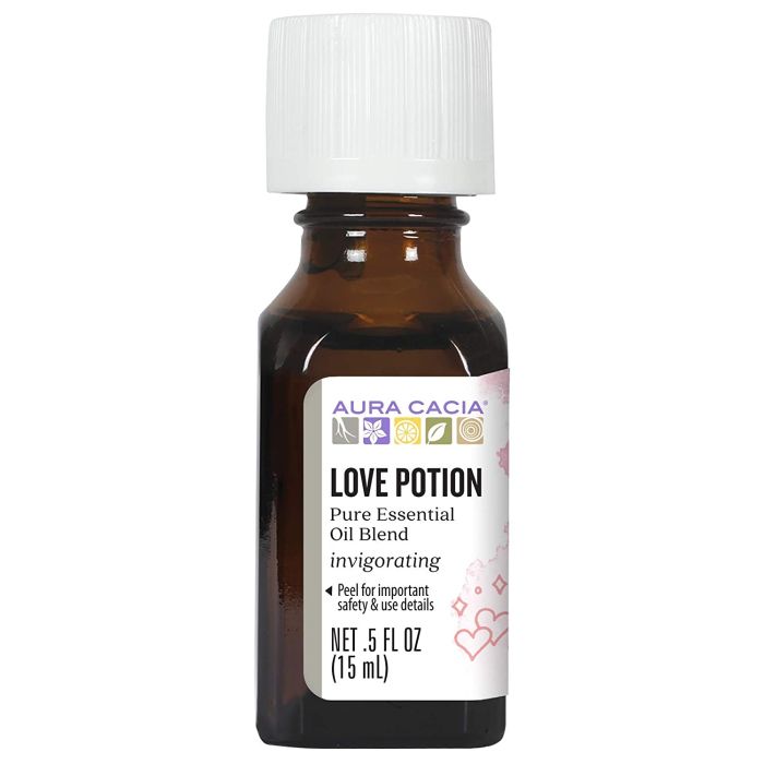 Aura Cacia Invigorating Love Potion Pure Essential Oil Blend 0.5 oz - supplemynts.com