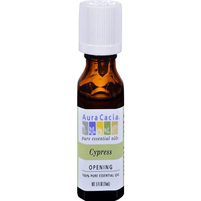 Aura Cacia Opening Cypress Pure Essential Oil 0.5 fl oz - supplemynts.com