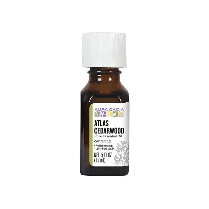 Aura Cacia Pure Essential Centering Atlas Cedarwood Oil 0.5 fl oz - supplemynts.com