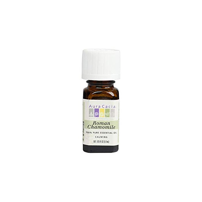 Aura Cacia Pure Essential Oil Calming Roman Chamomile 0.125 fl oz - supplemynts.com