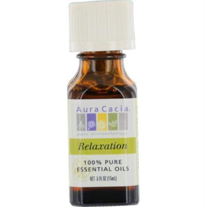 Aura Cacia Relaxation Pure Essential Oil Blend 0.5 oz Cruelty-free - supplemynts.com