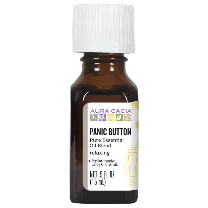 Aura Cacia Relaxing Panic Button Pure Essential Oil Blend 0.5 oz - supplemynts.com