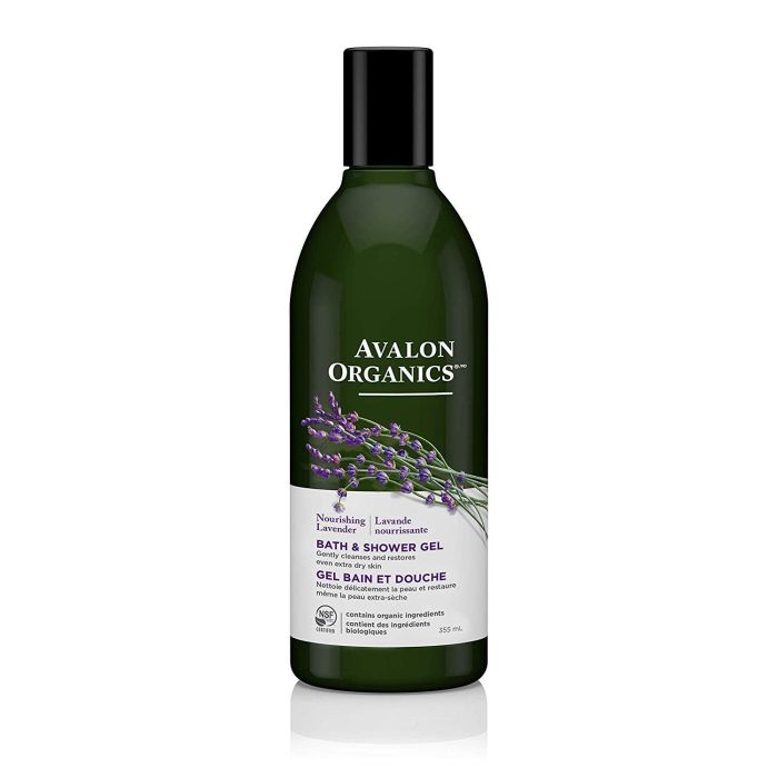 Avalon Organics Bath Shower Gel Nourishing Lavender 12 Oz Plant Based - supplemynts.com