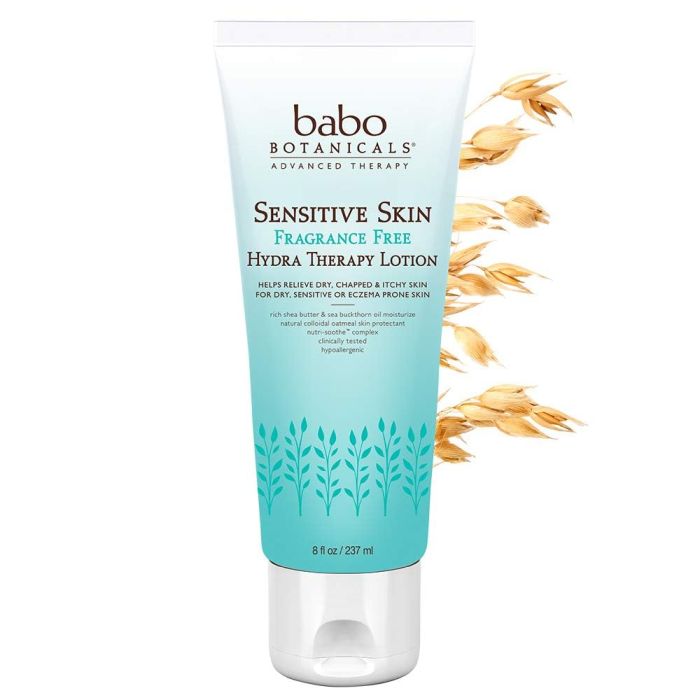 Babo Botanicals Sensitive Skin Fragrance Free Therapeutic Lotion 8 Oz - supplemynts.com