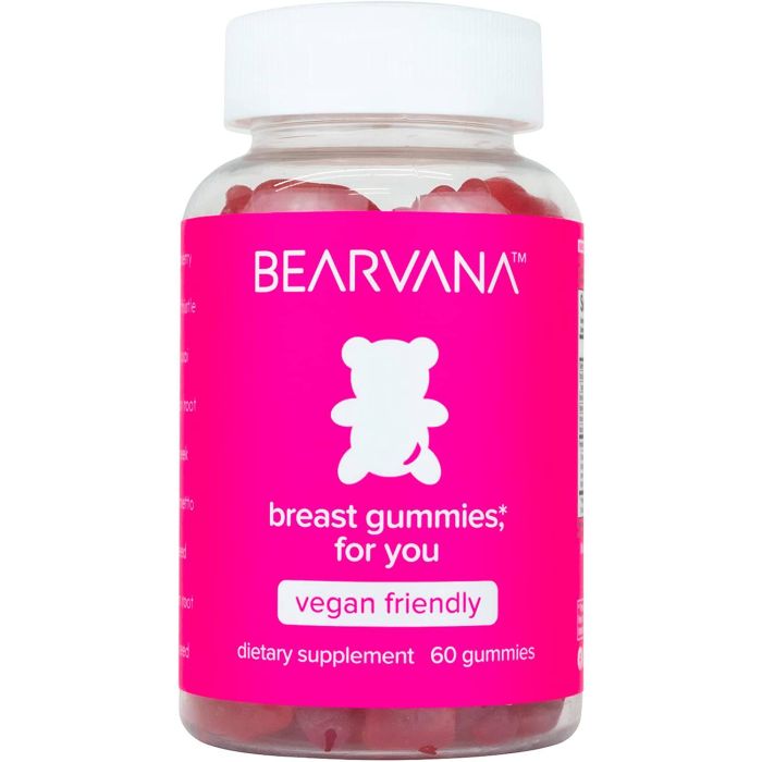 Bearvana Breast 9 Ingredients 60 Vegan Gummies - supplemynts.com