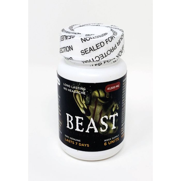 Beast 41000mg Male Enhancement Gold 6 Count Bottle Pill - supplemynts.com