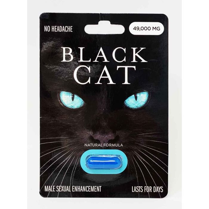 Black Cat 49000mg Male Enhancement Blue Pill - supplemynts.com