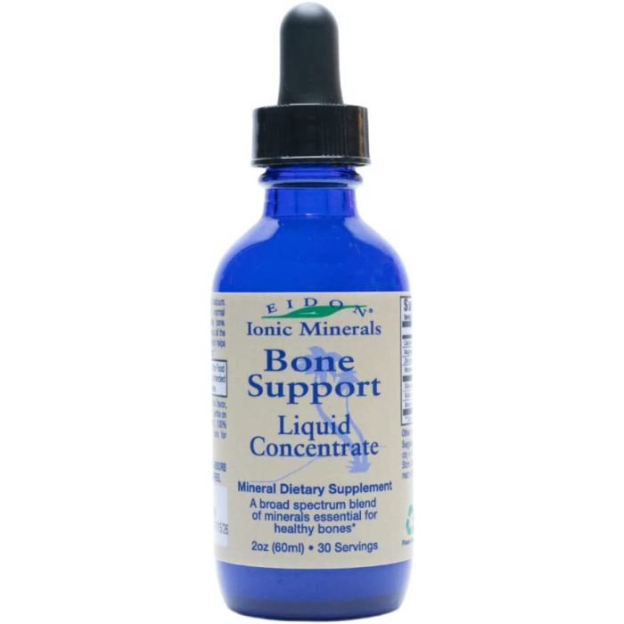 Bone Support Liquid Concentrate Mineral Blend 2oz Eidon Ionic Minerals - supplemynts.com