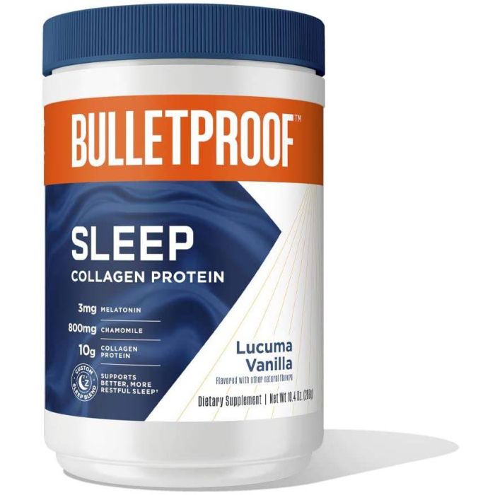 Bulletproof Sleep Collagen Protein Powder 10.4 Oz Lucuma Vanilla - supplemynts.com