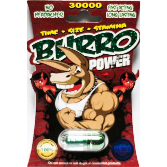 Burro Power 30000 Male Sexual Enhancer Green Pill - supplemynts.com