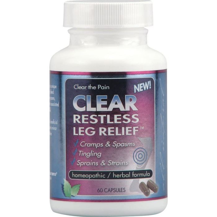 Clear Restless Leg Relief Homeopathic Formula 60 Capsules - supplemynts.com