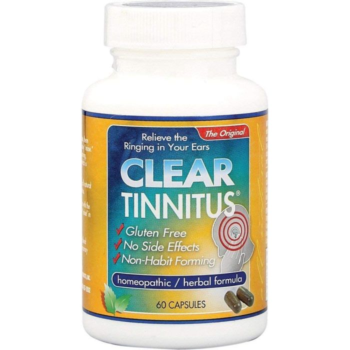 Clear Tinnitus Homeopathic Formula 60 Capsules Herbal Gluten Free - supplemynts.com