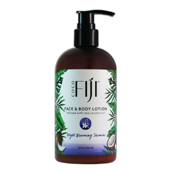 Coco Fiji Coconut Oil Face Body Lotion Night Blooming Jasmine 12 Oz - supplemynts.com
