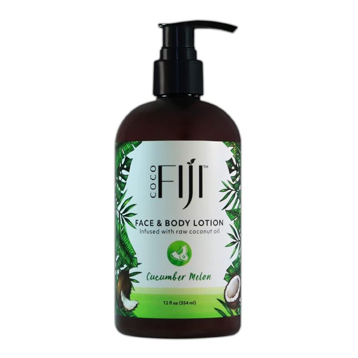 Coco Fiji Coconut Oil Infused Face Body Lotion Cucumber Melon 12 Oz - supplemynts.com