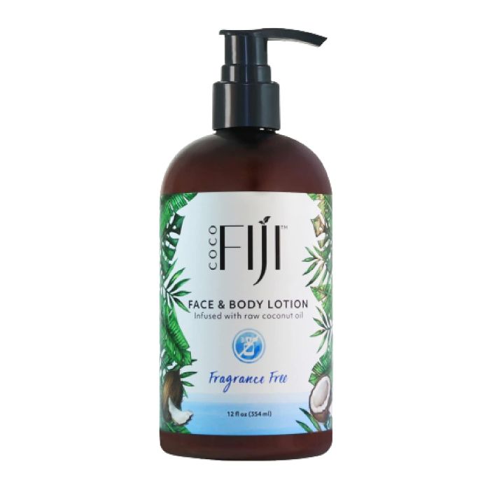 Coco Fiji Fragrance Free Coconut Oil Infused Face Body Lotion 12 Oz - supplemynts.com