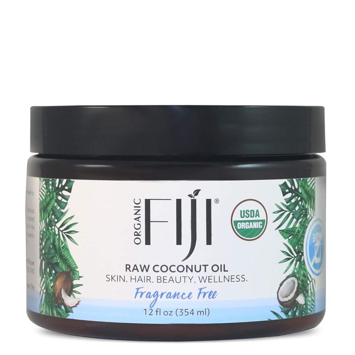 Coco Fiji Fragrance Free Organic Raw Coconut Oil For Whole Body 12 Oz - supplemynts.com