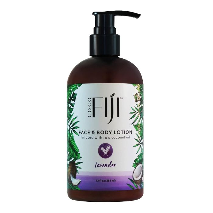 Coco Fiji Infused Raw Coconut Oil Face Body Lotion Lavender 12 Oz - supplemynts.com