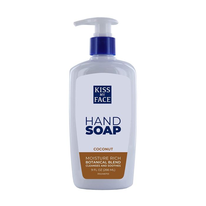 Coconut Moisture Rich Hand Soap 9 Oz Botanical Blend Kiss My Face - supplemynts.com