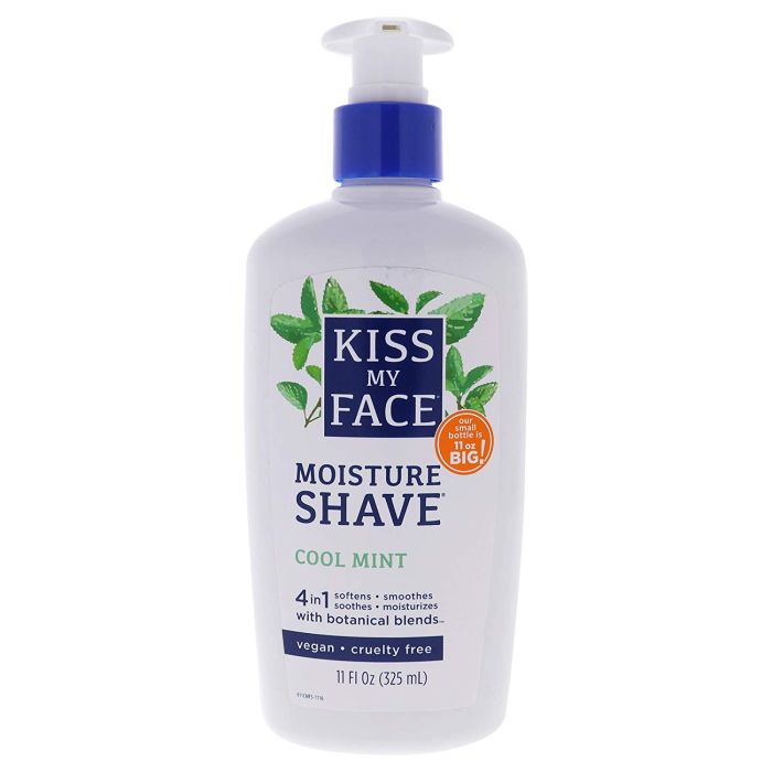 Cool Mint Moisture Shave 4 In 1 Botanical Blend 11 Oz Kiss My Face - supplemynts.com