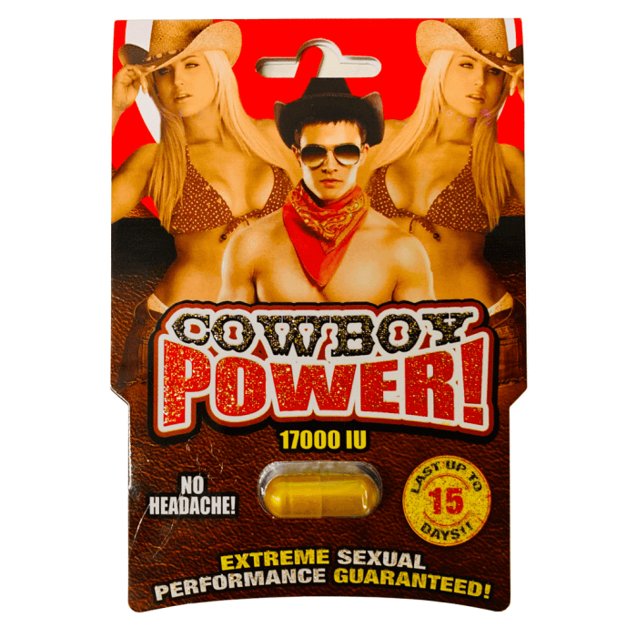 Cowboy Power 17000iu Extreme Sexual Performance Gold Pills - supplemynts.com