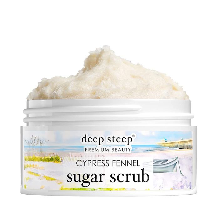 Deep Steep Cypress Fennel Vegan Sugar Scrub The Folly Pier 8 Oz - supplemynts.com