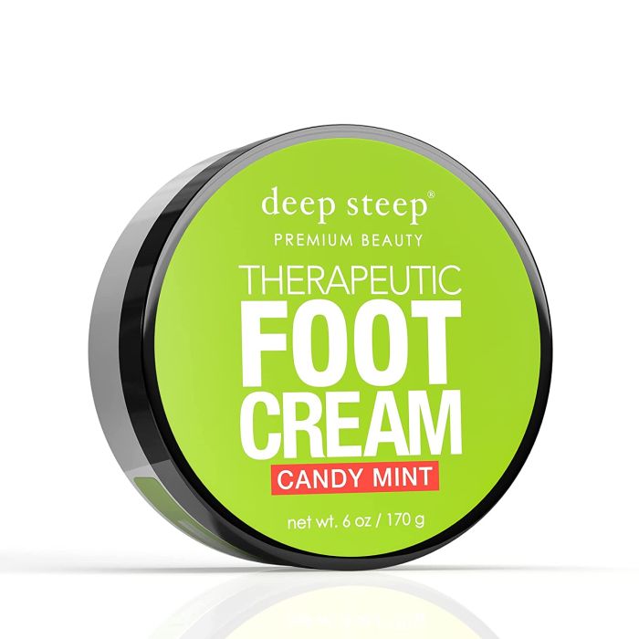 Deep Steep Premium Beauty Candy Mint Therapeutic Foot Cream 6 Oz - supplemynts.com