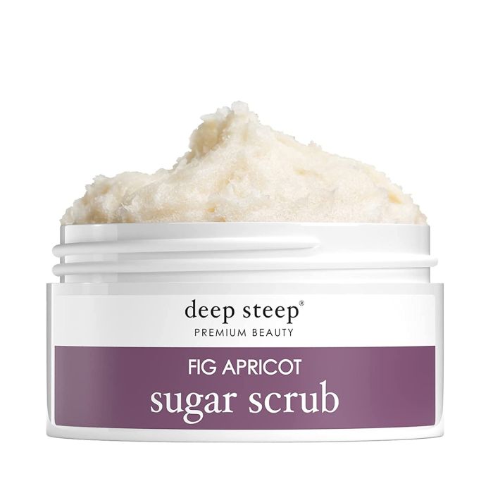 Deep Steep Premium Beauty Fig Apricot Sugar Scrub 8 Oz Vegan - supplemynts.com