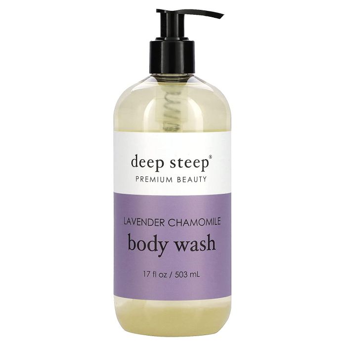 Deep Steep Premium Beauty Lavender Chamomile Body Wash 17 Oz - supplemynts.com