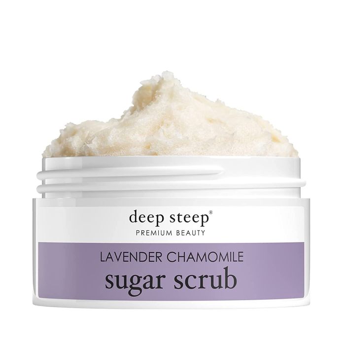 Deep Steep Premium Beauty Lavender Chamomile Sugar Scrub 8 Oz - supplemynts.com
