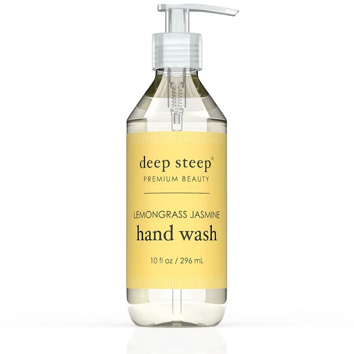 Deep Steep Premium Beauty Lemongrass Jasmine Liquid Hand Wash 10 Oz - supplemynts.com